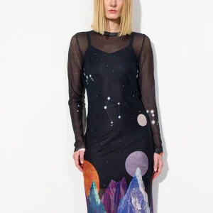 Annika Mesh Dress - Outer Space Art Print