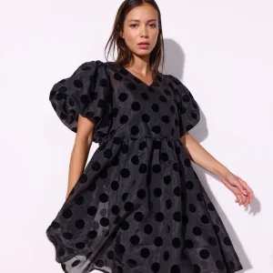 Bobby Dress - Black w/dots