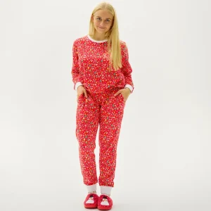 Den Julede Julepyjamas Rød - Dame.