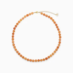 Orange Jade | Krystal halskæde