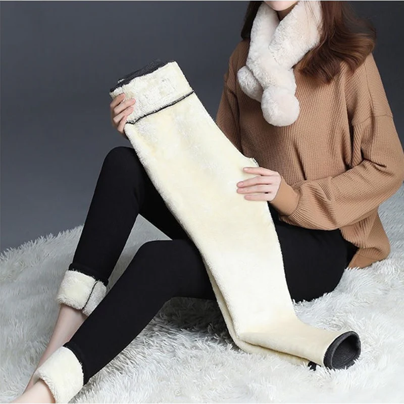 Højtaljet fleece leggings for sexede form - Billede 2